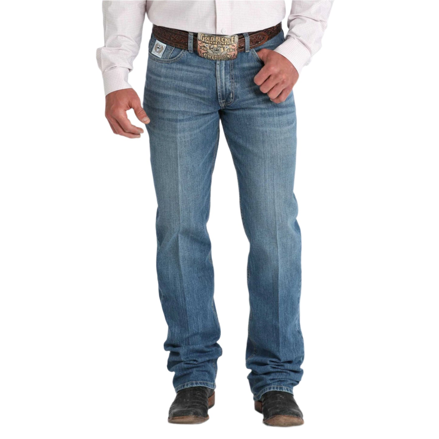 Cinch Medium Wash White Label Jean